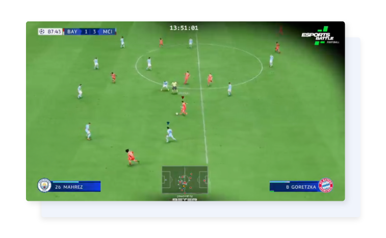 Esoccer stream example picture